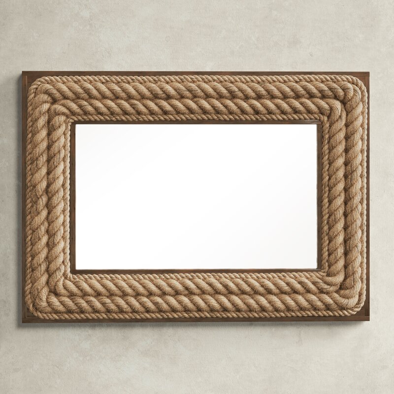 Birch Lane™ Blythe Rectangle Rope Wall Mirror & Reviews | Wayfair